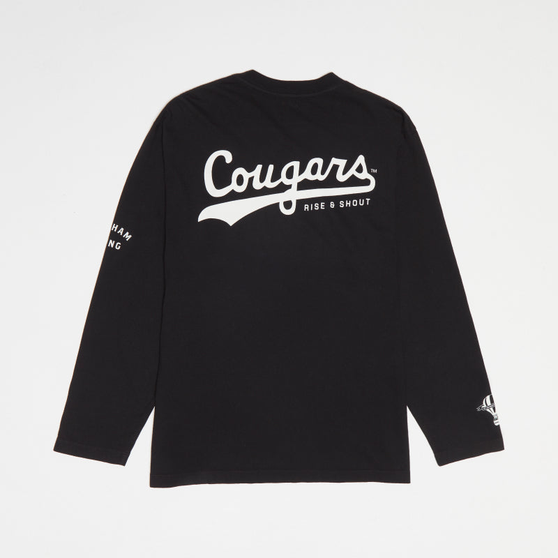 BYU Black "Rise & Shout" Oversized Long-Sleeve