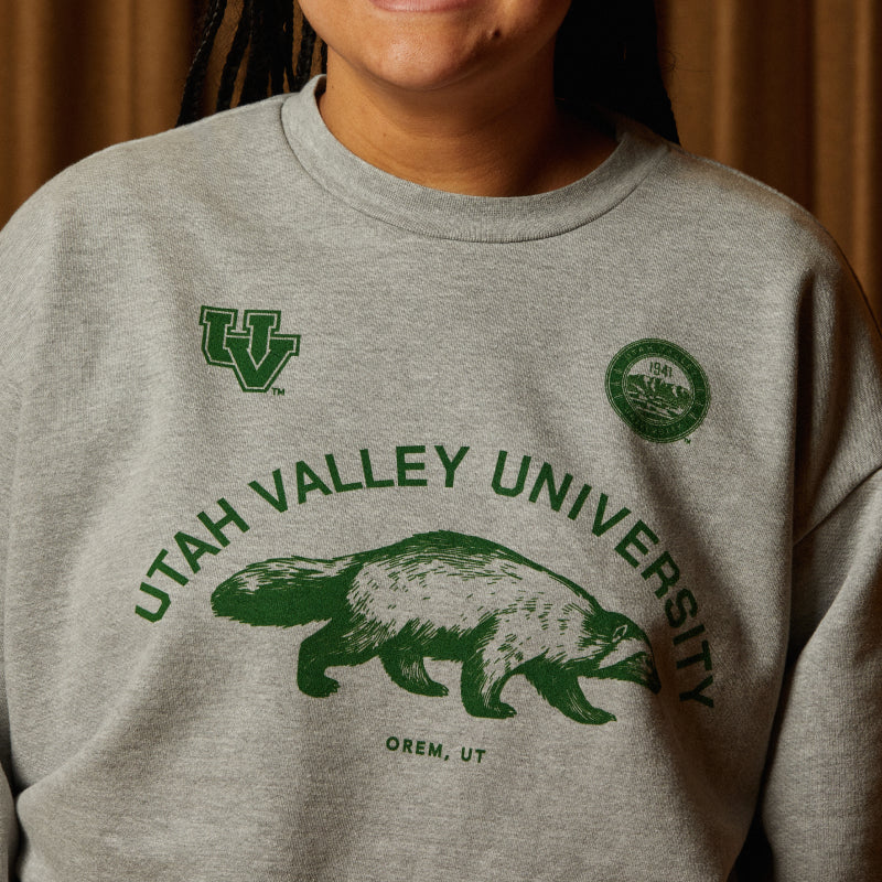 UVU Wolverine Crewneck Pullover