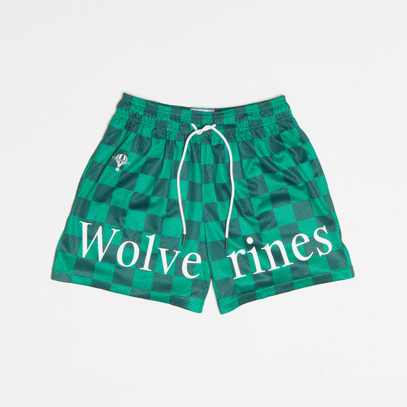 UVU Green Checkered Shorts
