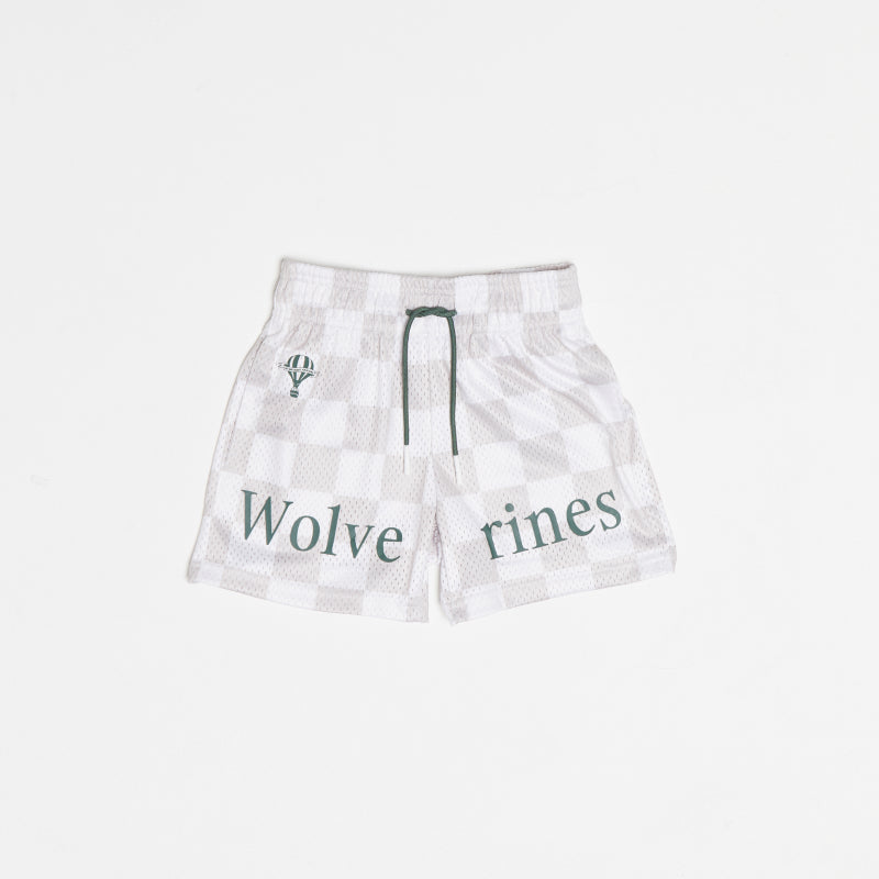 UVU White Checkered Shorts (Youth)