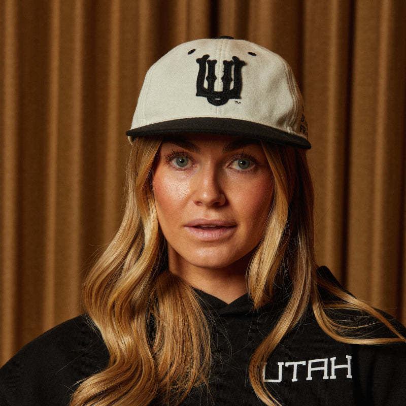 UTAH Black Vintage Wool Field Hat