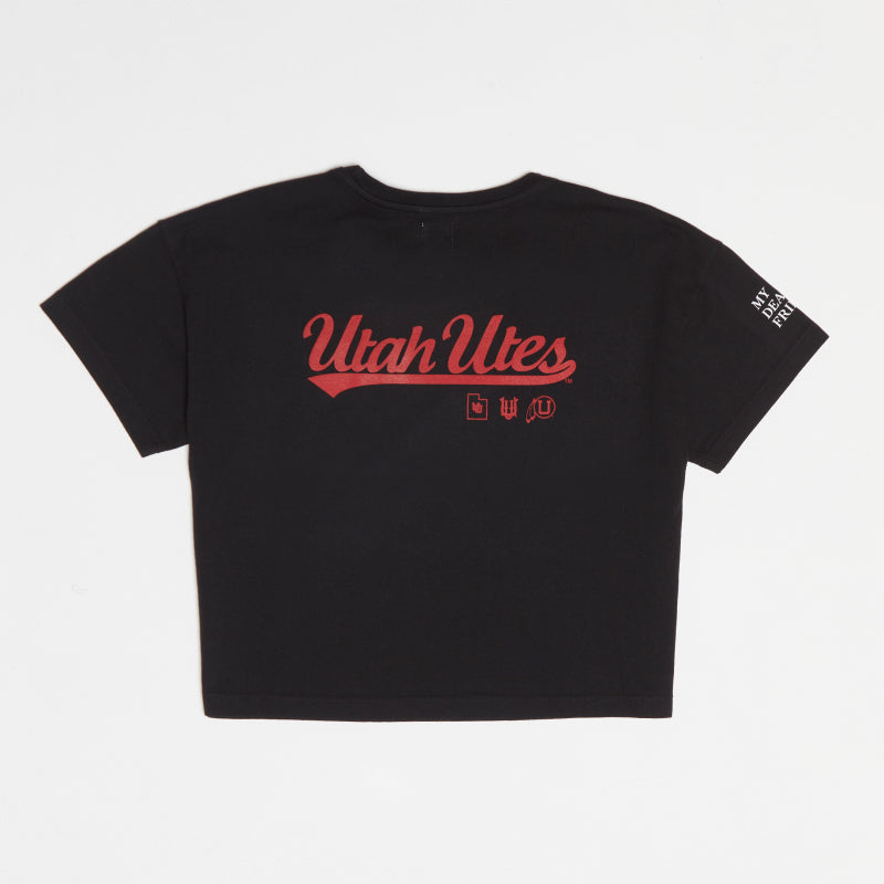 UTAH Black Utes Crop Tee (Women)