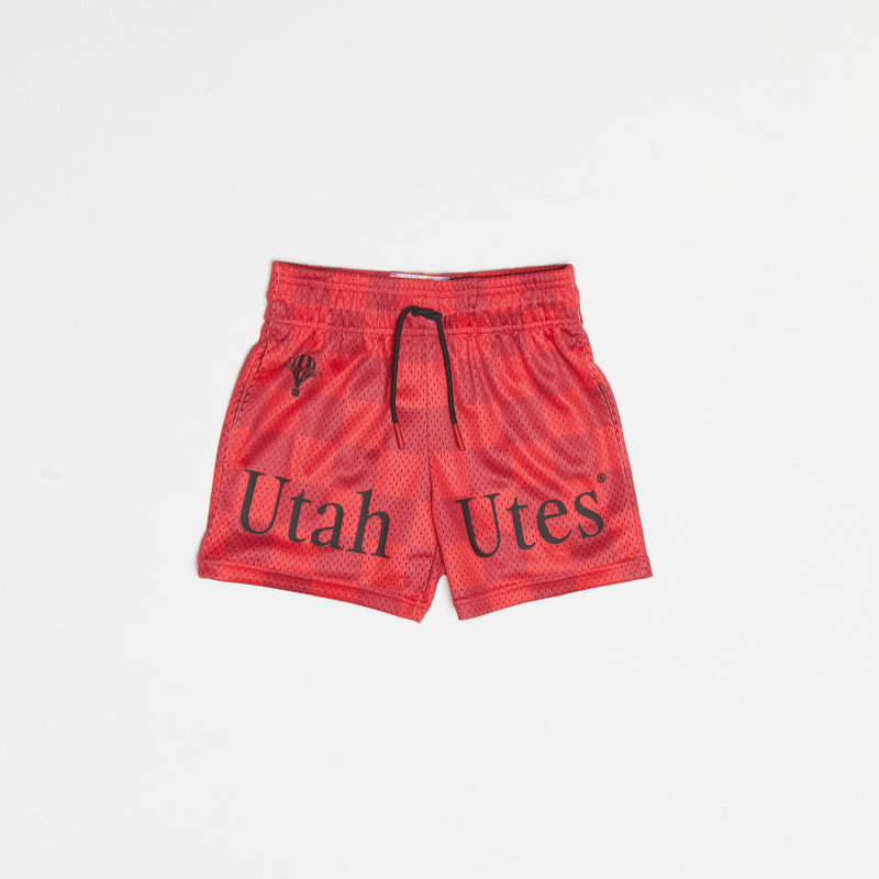 UTAH Red Checkered Shorts (Youth)