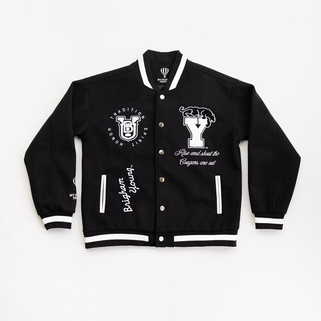 BYU Black Varsity Jacket (Adult)