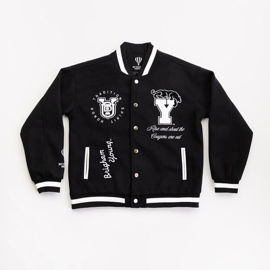 BYU Black Varsity Jacket (Adult)