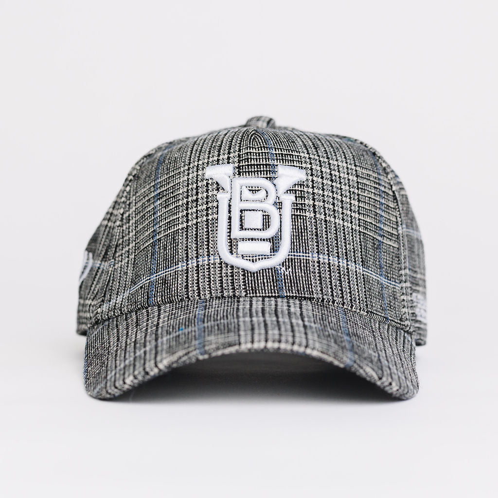 BYU Grey Plaid Adult Hat (5 Panel)