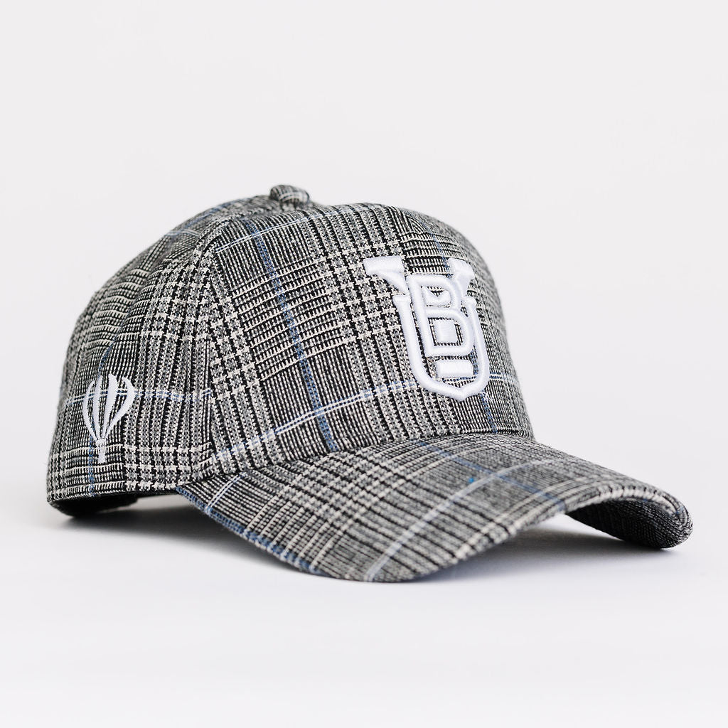 BYU Grey Plaid Adult Hat (5 Panel)