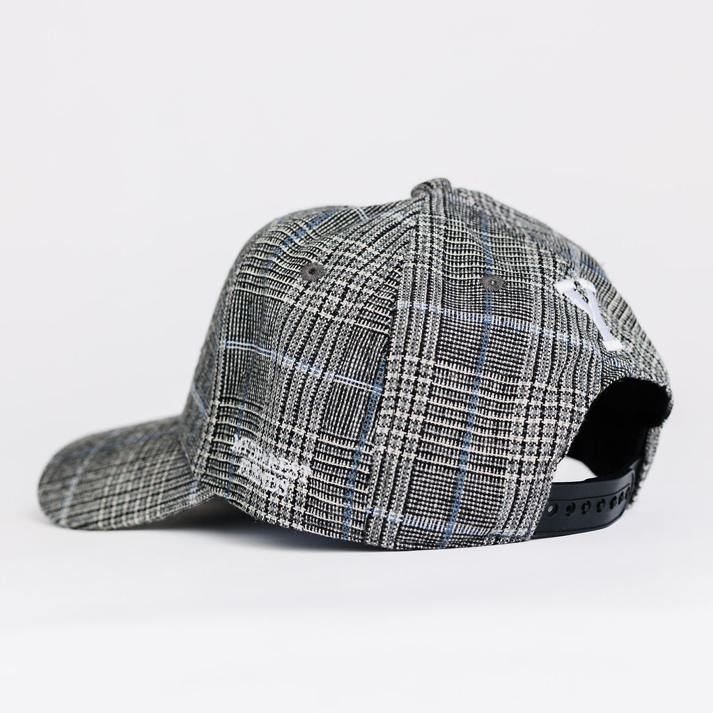 BYU Grey Plaid Adult Hat (5 Panel)