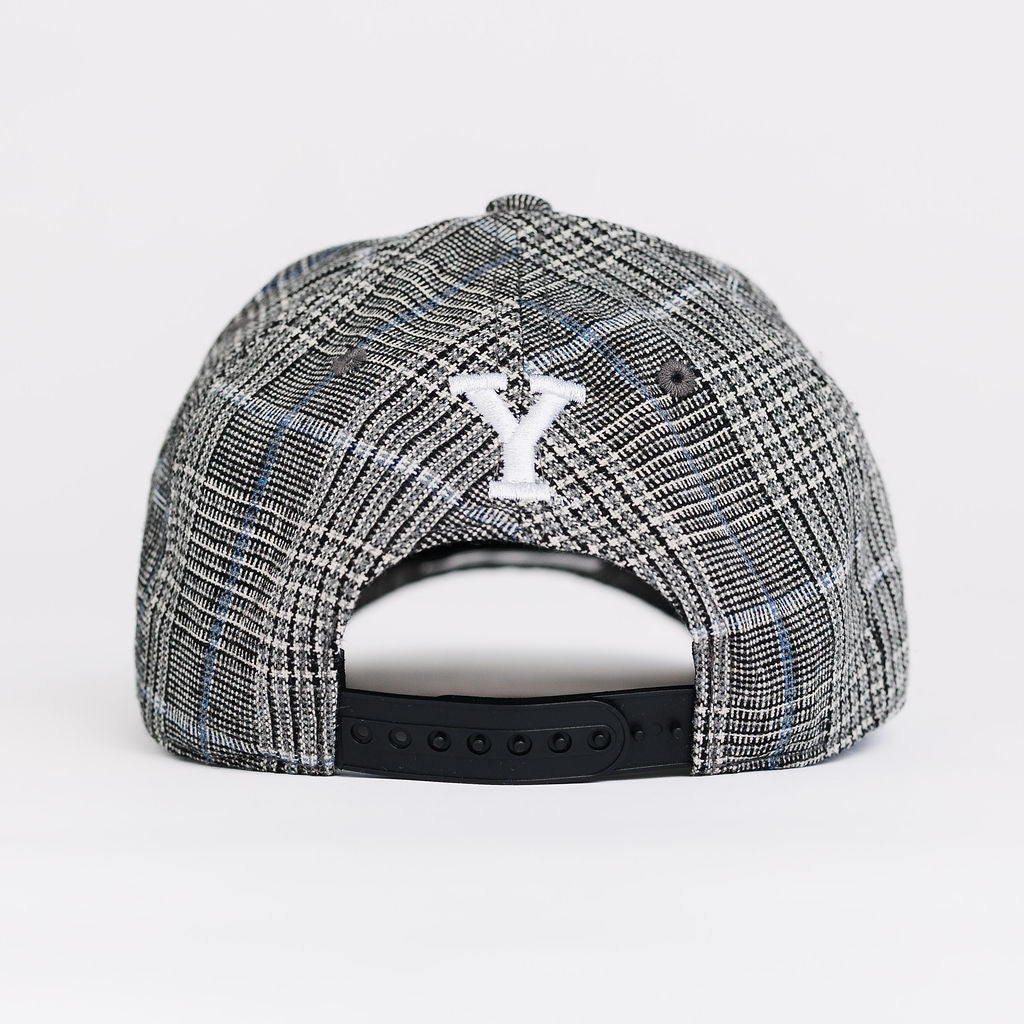 BYU Grey Plaid Adult Hat (5 Panel)