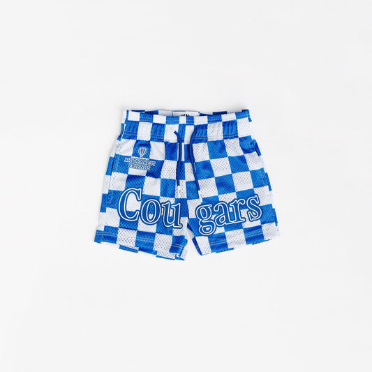BYU Royal Blue Checkered Shorts (Youth)