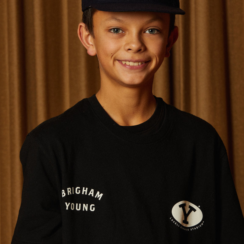BYU Black LES Tee (Youth)