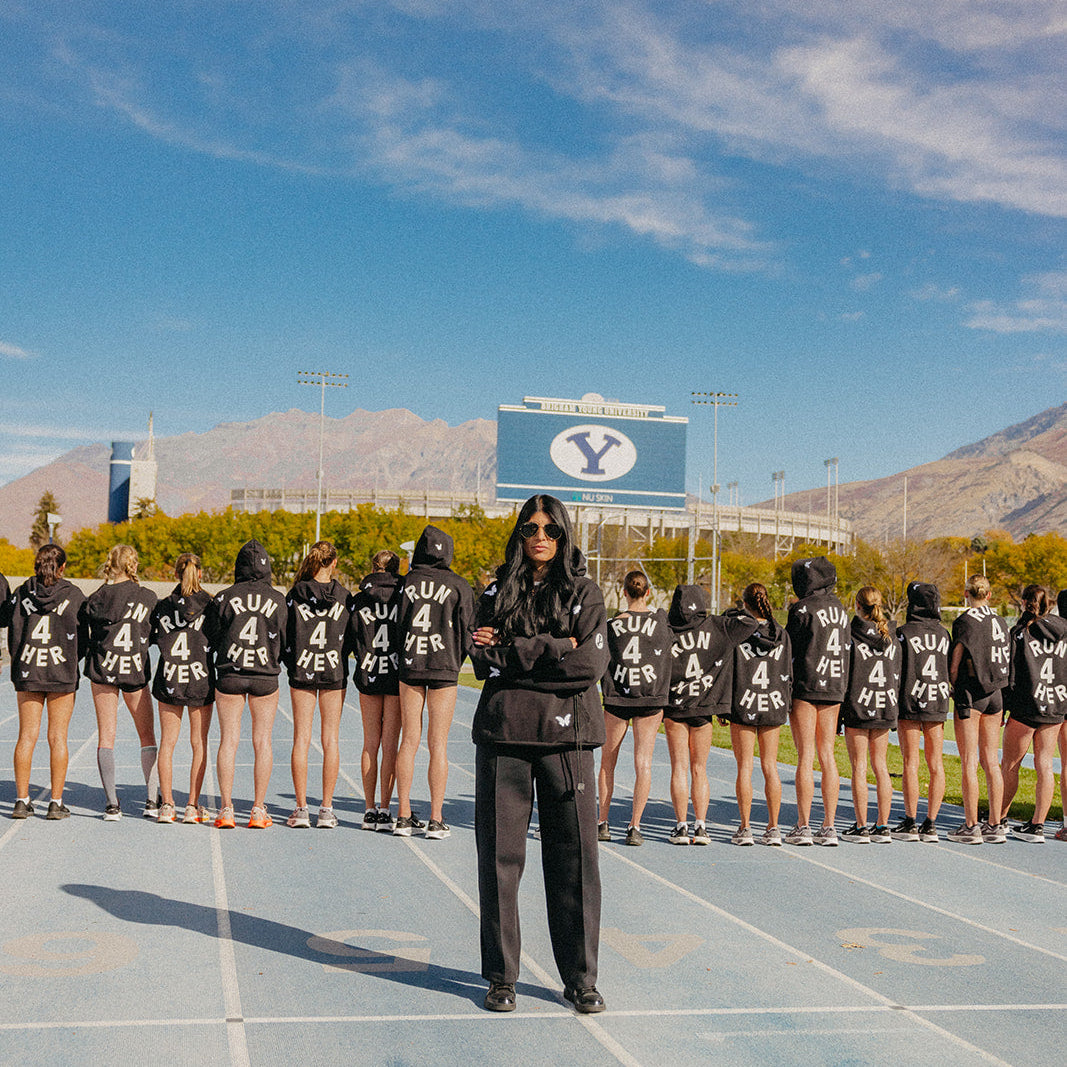 BYU Black "Run4Her" Hoodie