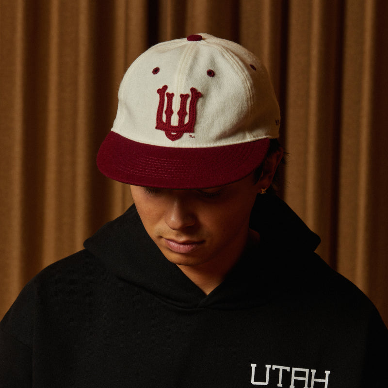 UTAH Crimson Vintage Wool Field Hat