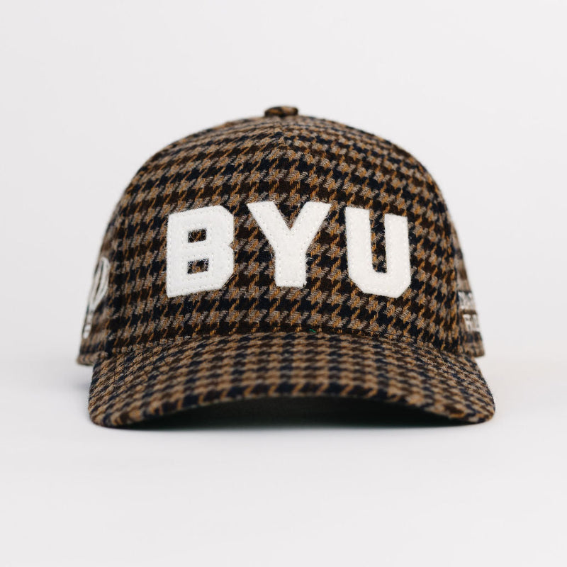 BYU Houndstooth Adult Hat (5 Panel)