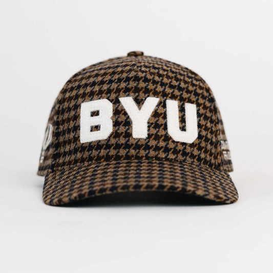 BYU Houndstooth Adult Hat (5 Panel)