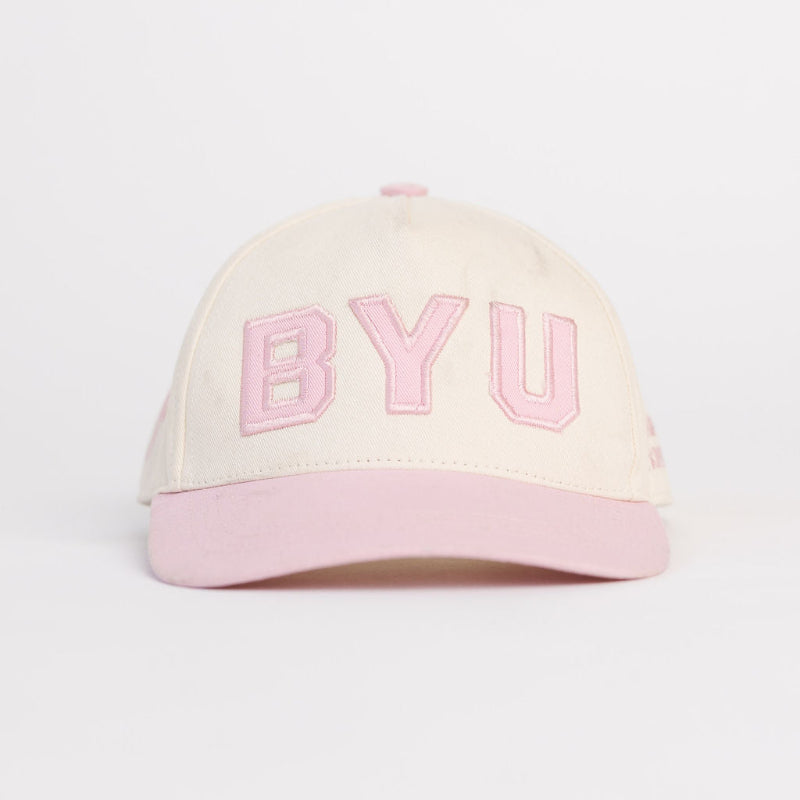 BYU Pink Adult Hat (5 Panel)